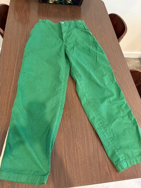 imogene + willie Pants - imogene+willie Baker striped trouser in Kelly Green L